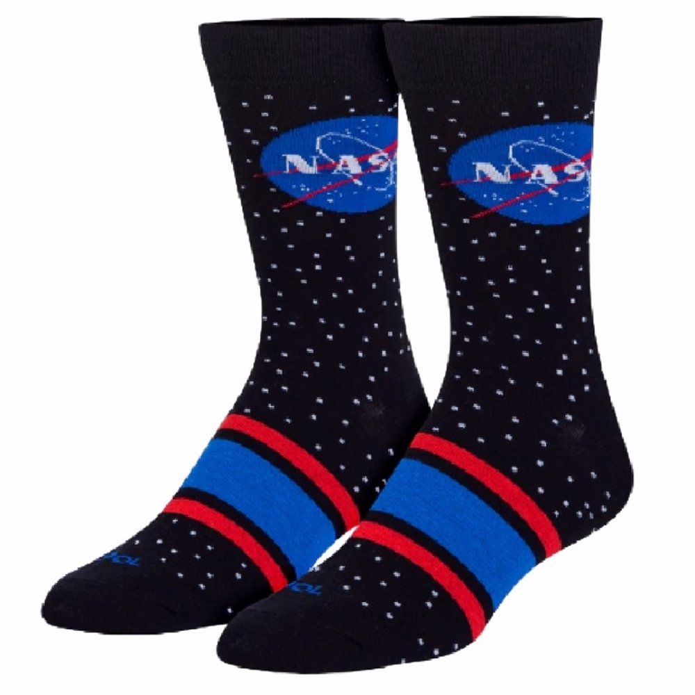 NASA Stars Athletic Crew Socks - NEW Fast Ship